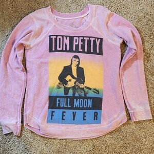 Tom Petty Full Moon Fever Pink Sweatshirt